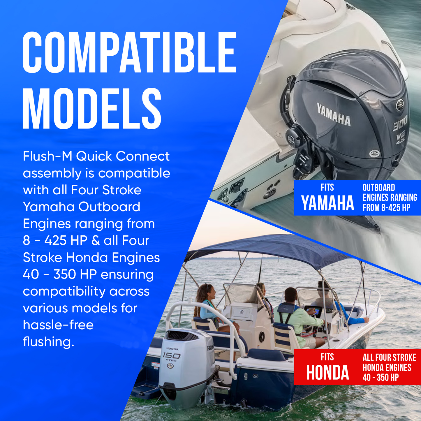 Yamaha | Honda Outboard Flush Quick Connect